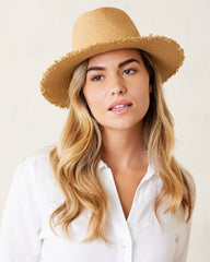 Classic Packable Hat with Fringe