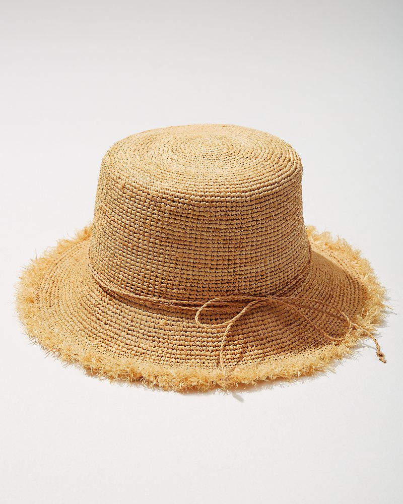 Raffia Packable Bucket Hat