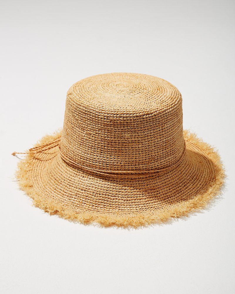 Raffia Packable Bucket Hat