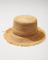 Raffia Packable Bucket Hat