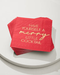 Have Yourself a Merry Little Cocktail Napkins