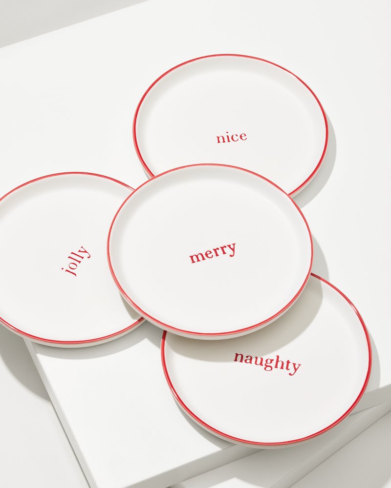 Holiday Appetizer Plates—Set of 4