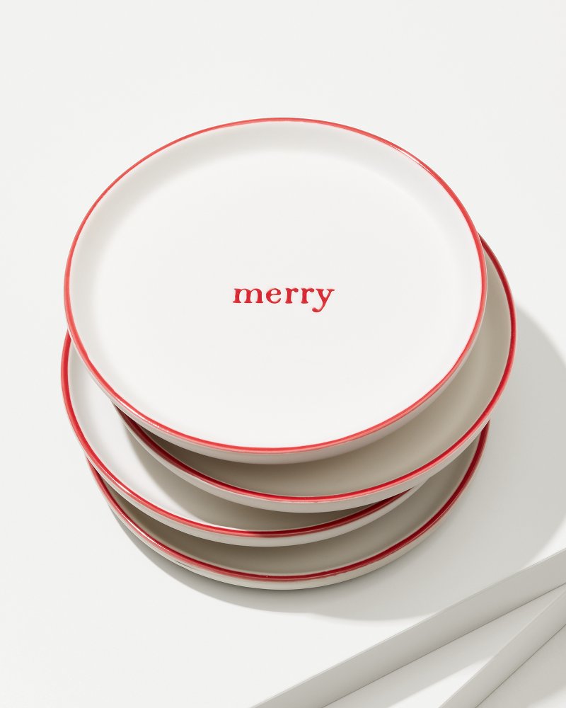 Holiday Appetizer Plates—Set of 4