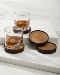 Leather Coasters—Set of 4
