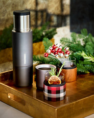 Asobu® On The Rocks Glass & Kuzie - Wood