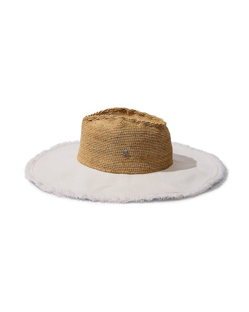 Melissa Lux Fringe Raffia Hat