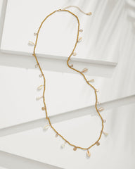 Seaside Cowrie Shell Station Necklace