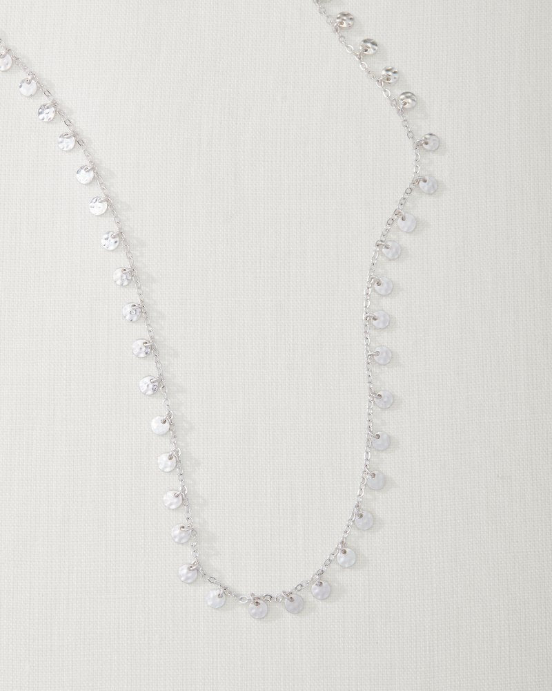 Marco Island Textured Disc Station Necklace