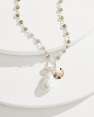 Marco Island Shell and Mother of Pearl Pendant Necklace
