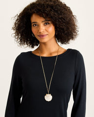 Moments in Paradise Mother of Pearl and Shell Pendant Necklace