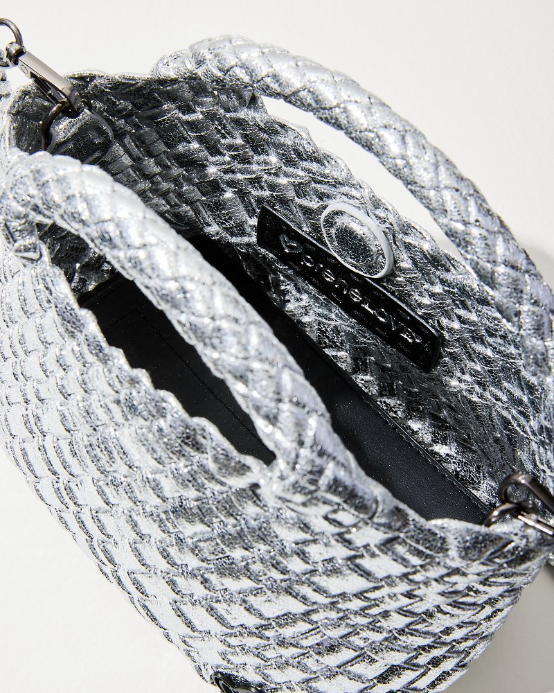 Tiny Mini Woven Crossbody Tote