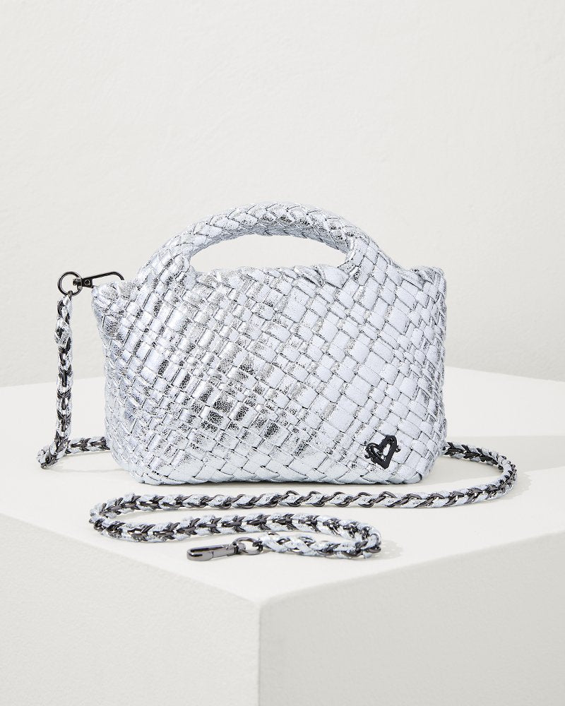 Tiny Mini Woven Crossbody Tote