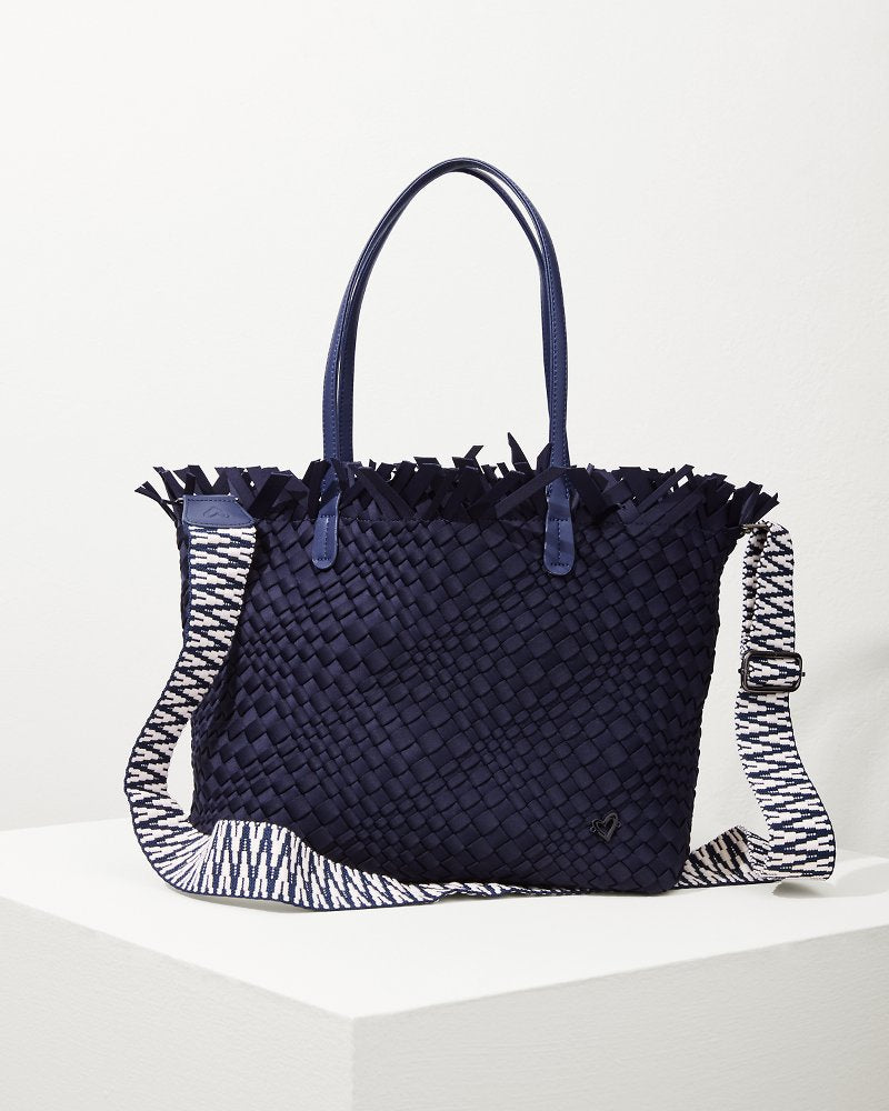Vulcan Fringe Top Large Tote & Wristlet