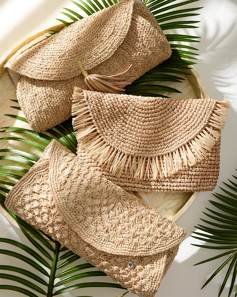 Rimini Raffia Clutch