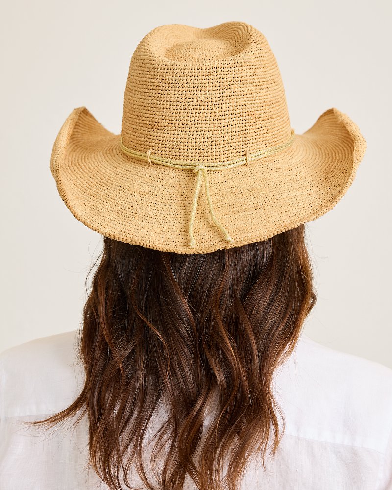 Raffia Crochet Cowboy Hat