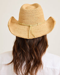 Raffia Crochet Cowboy Hat