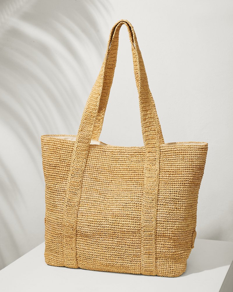 Raffia Traveler Tote