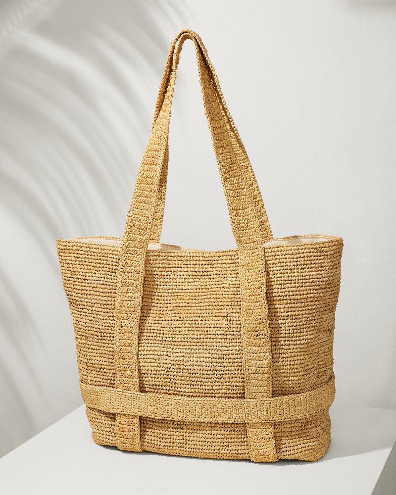Raffia Traveler Tote