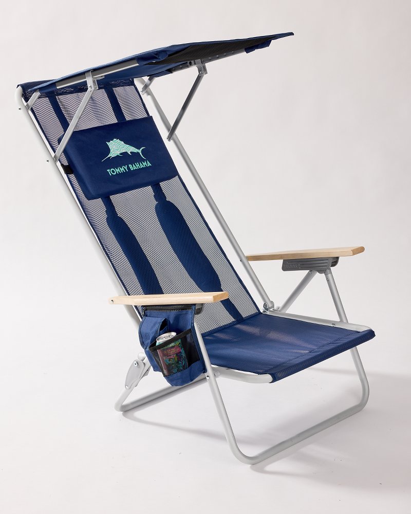 Tommy Bahama Mesh Beach Chair With Shade