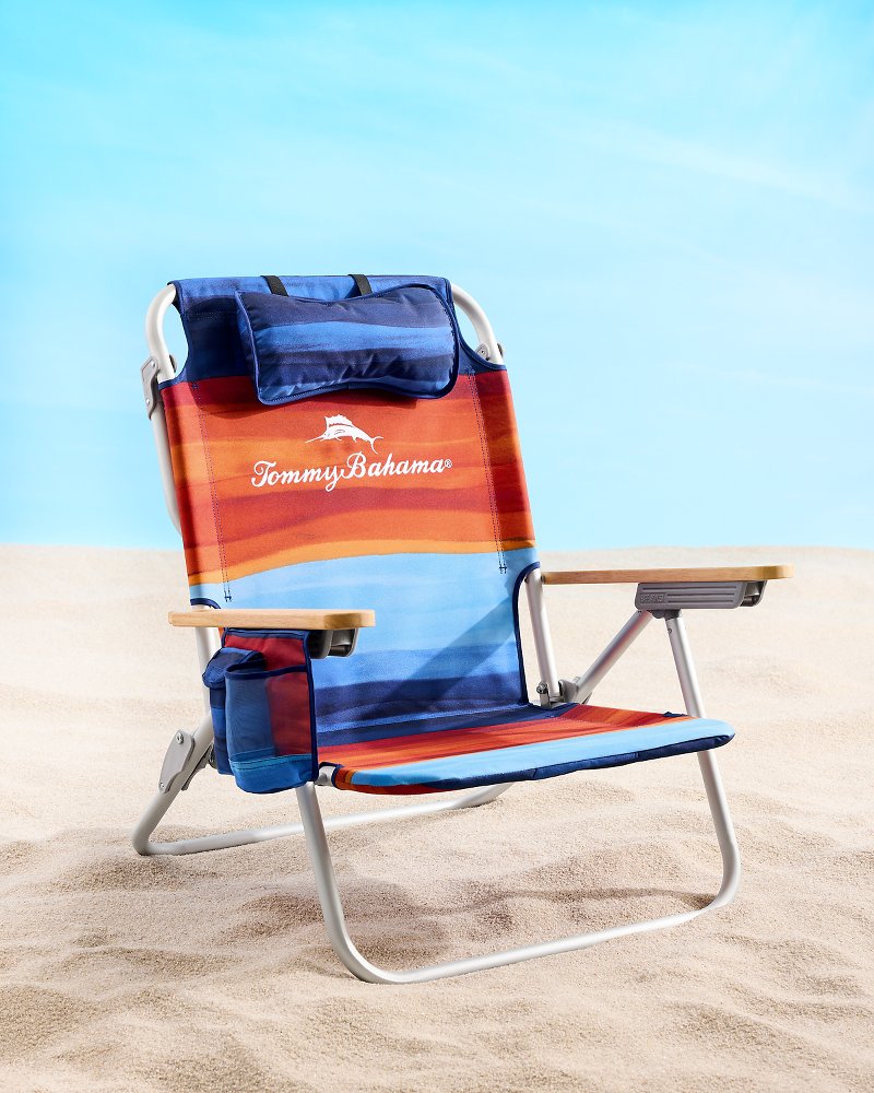 Tommy Bahama Sunset Stripe Deluxe Backpack Beach Chair