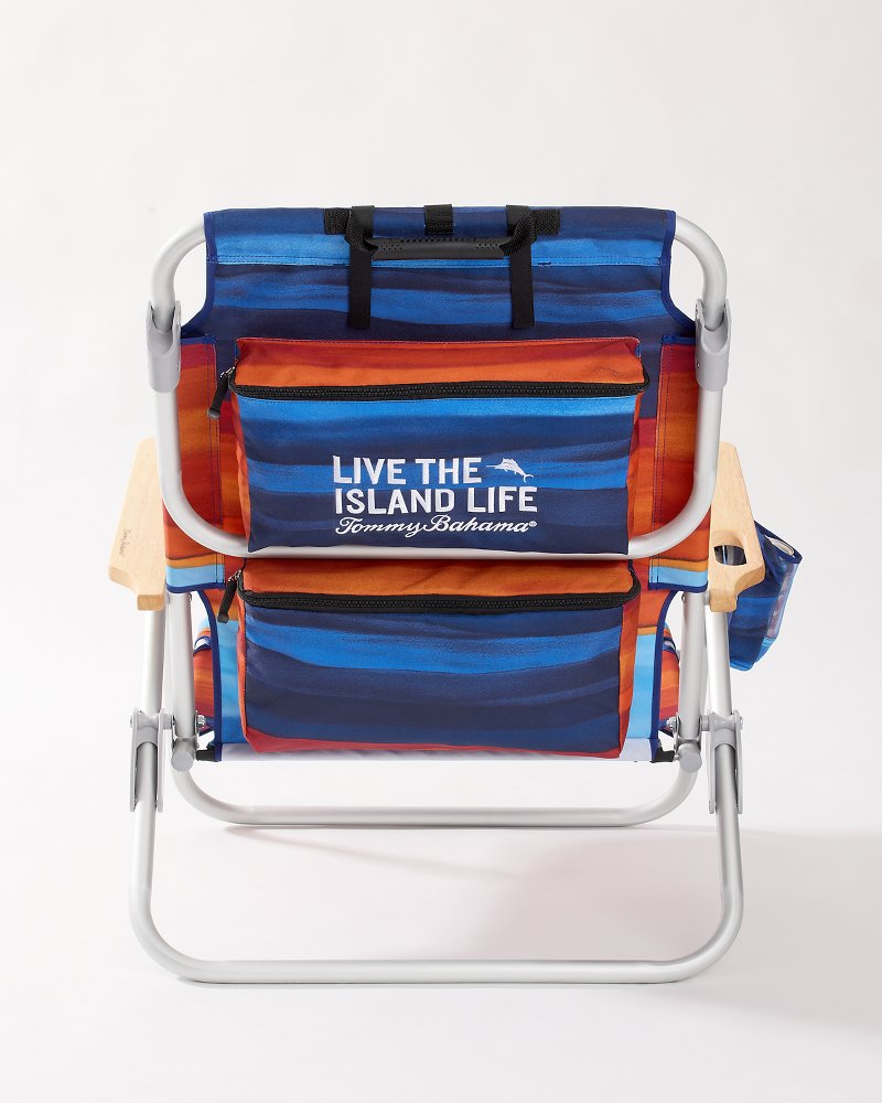 Tommy Bahama Sunset Stripe Deluxe Backpack Beach Chair