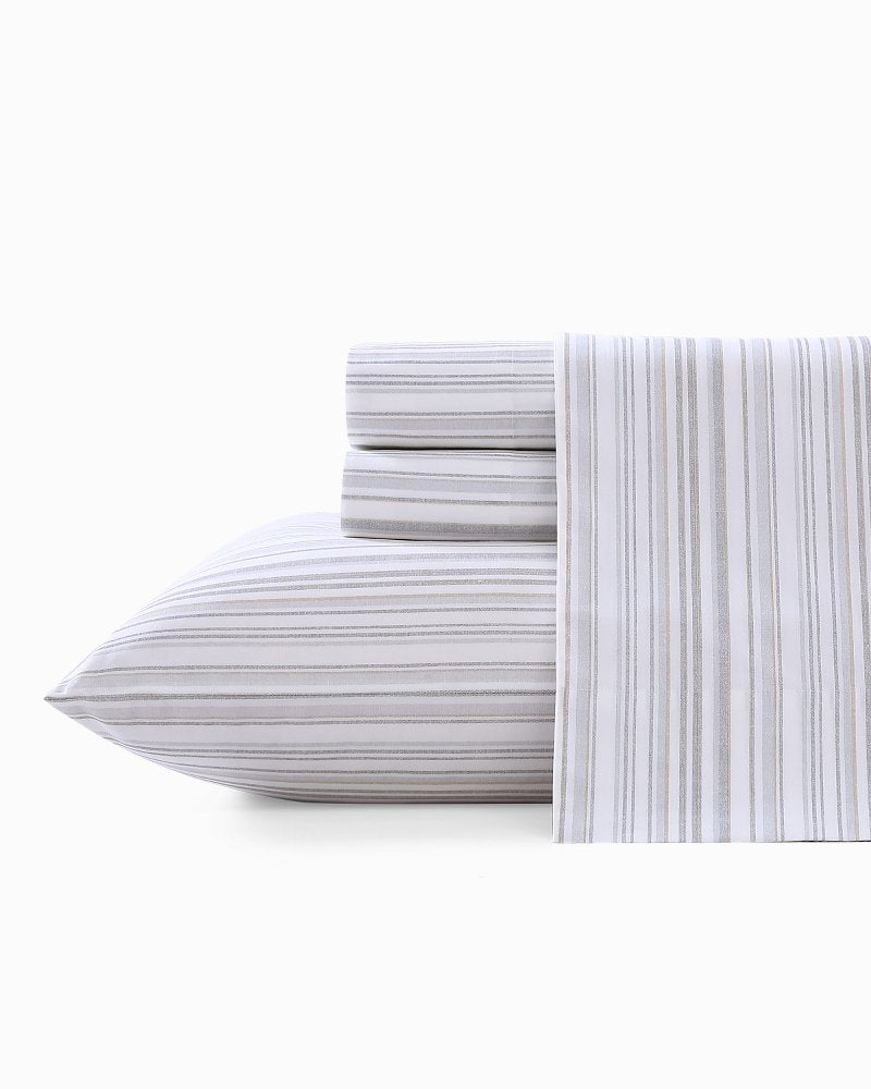 Kahanu Stripe 4-Piece Queen Sheet Set