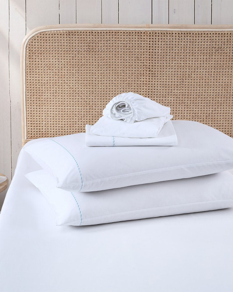 Solid 4-Piece Queen Sheet Set - Blue