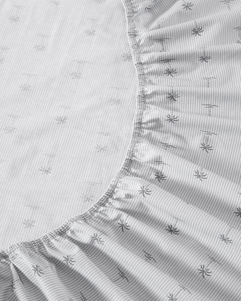 Kew Palms 4-Piece King Sheet Set