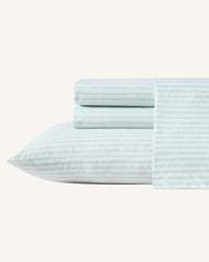 Cool Beach Stripe 4-Piece Queen Sheet Set