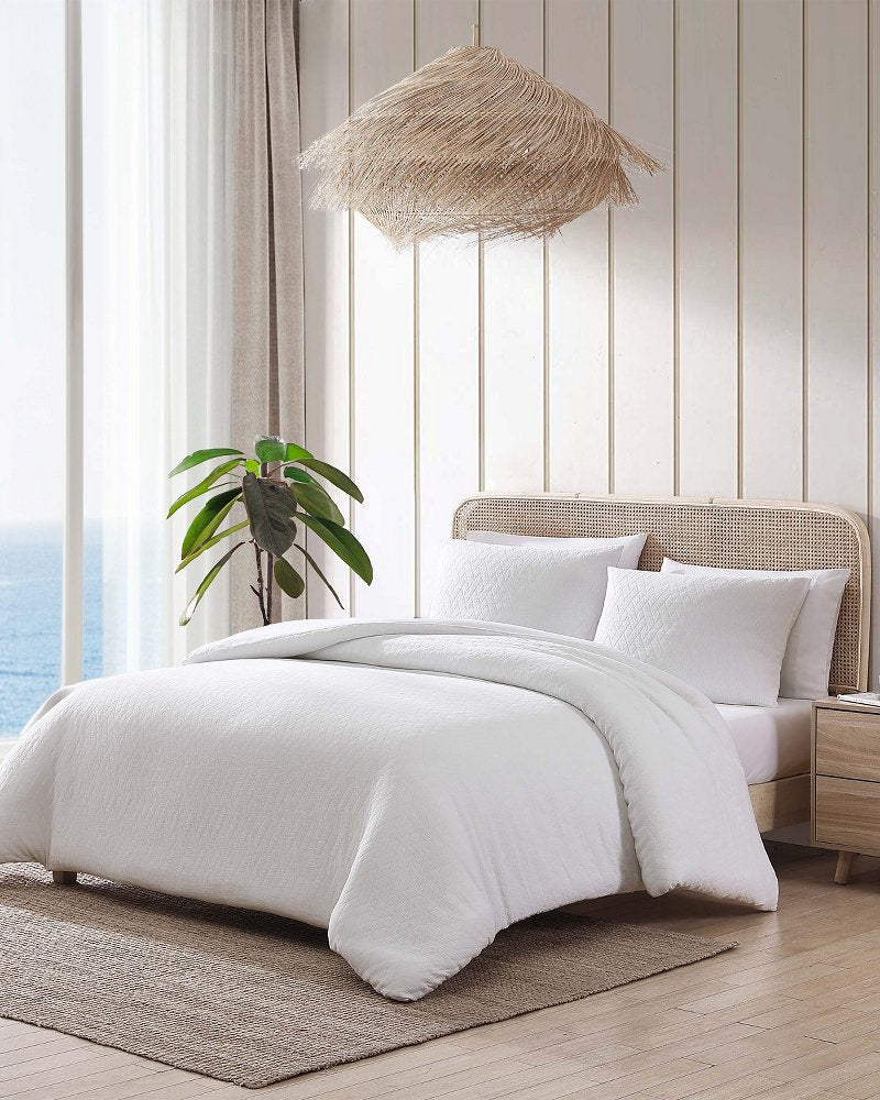 Wicker Woven 3-Piece Full/Queen Comforter Set
