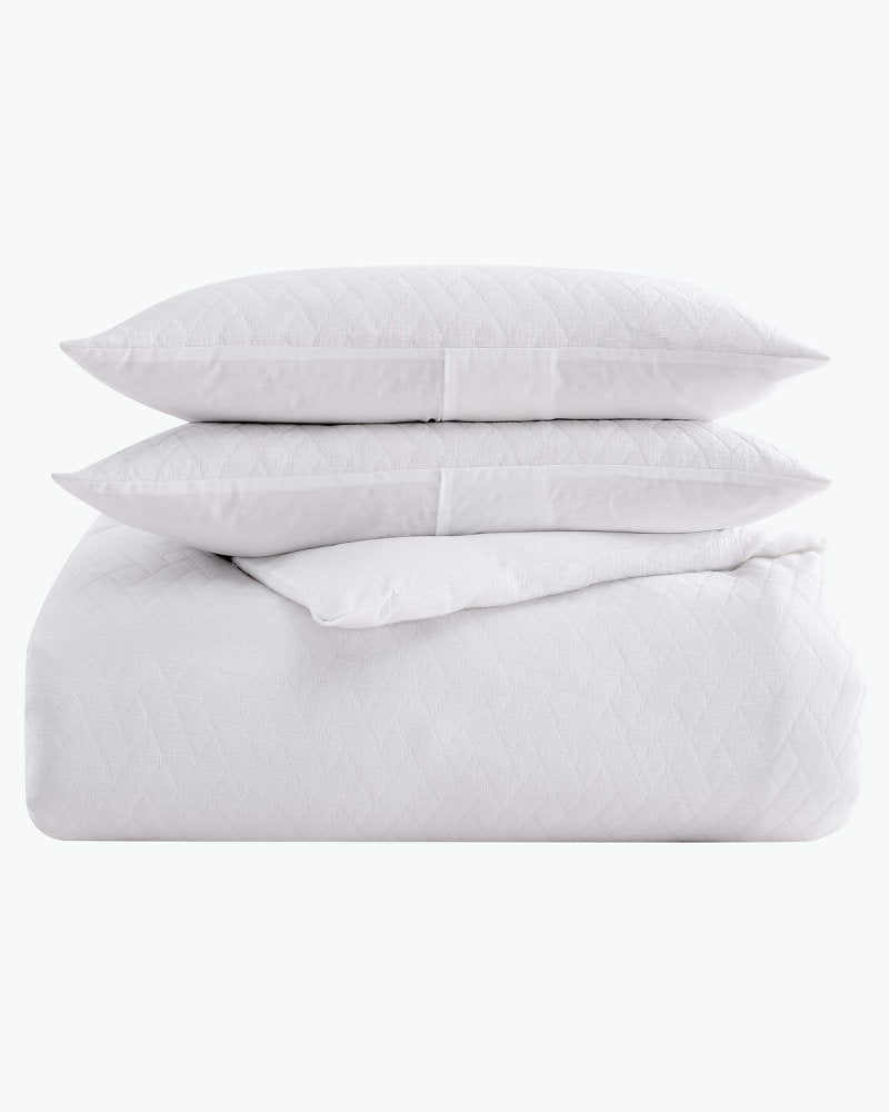 Wicker Woven 3-Piece King Comforter Set
