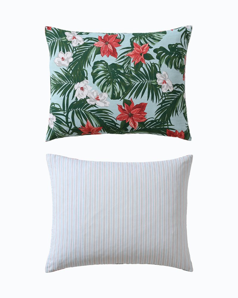 Festive Palms Reversible Full/Queen 3-Piece Comforter Set