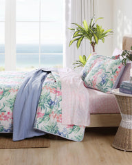 Island Orchid Reversible 3-Piece King Quilt Set