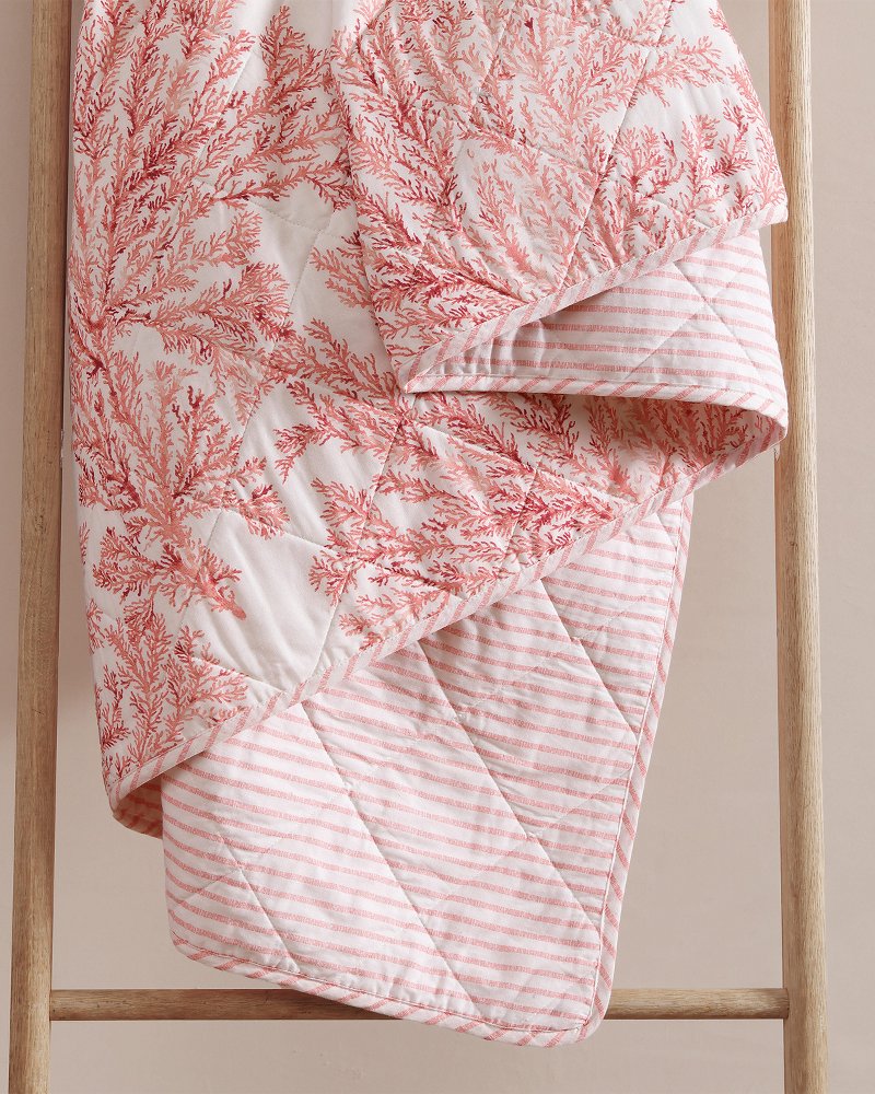 Coral Garden Reversible 2-Piece Twin Quilt Set
