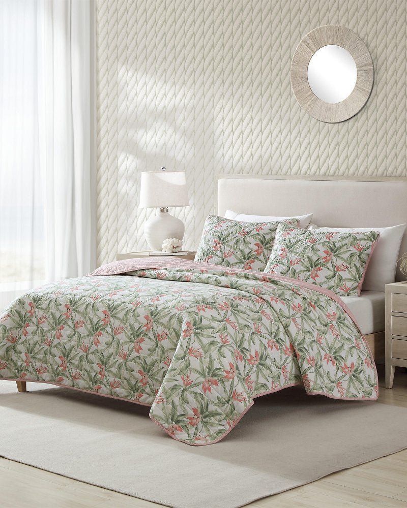 Acapulco Palms Reversible 2-Piece Twin Quilt Set