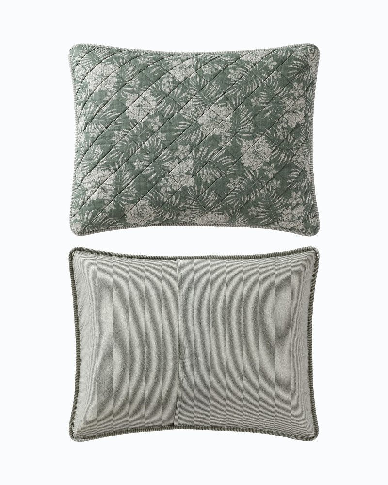 Hibiscus Jungle Reversible 3-Piece King Quilt Set