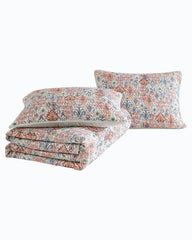 Ikat Tropics Reversible 3-Piece Full/Queen Quilt Set