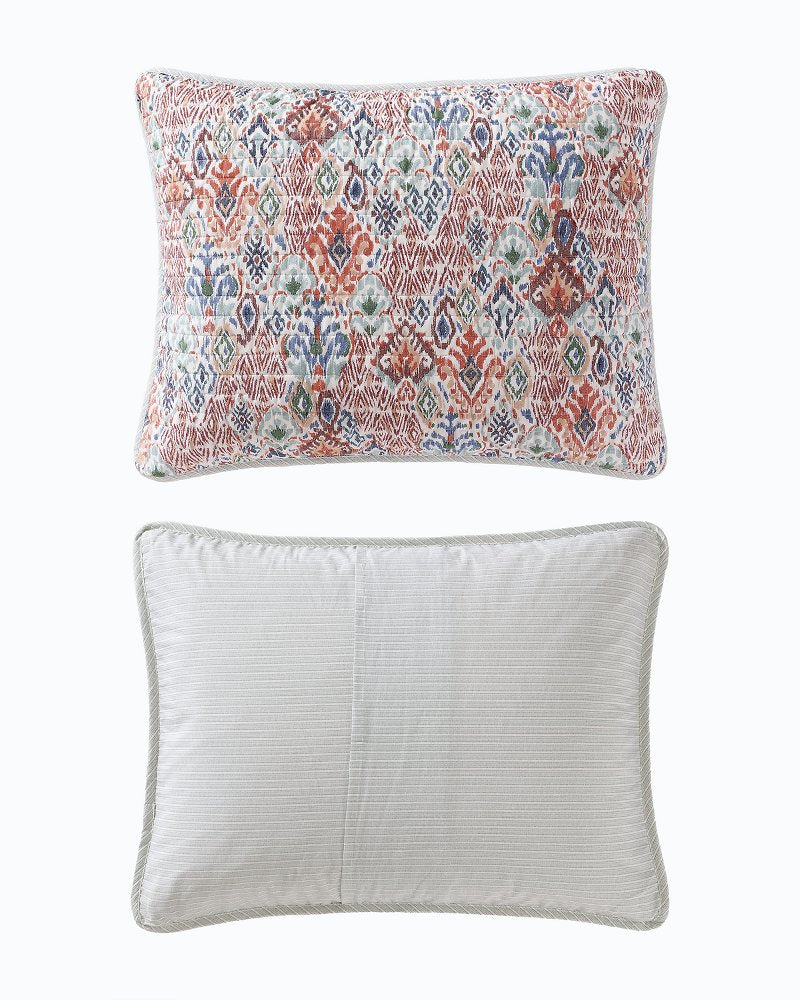 Ikat Tropics Reversible 3-Piece King Quilt Set