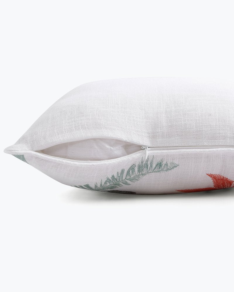 Acapulco Palms Embroidered Pillow