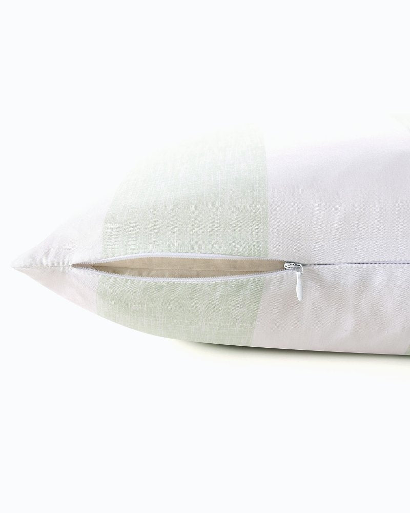 Awning Stripe Green Decorative Pillow