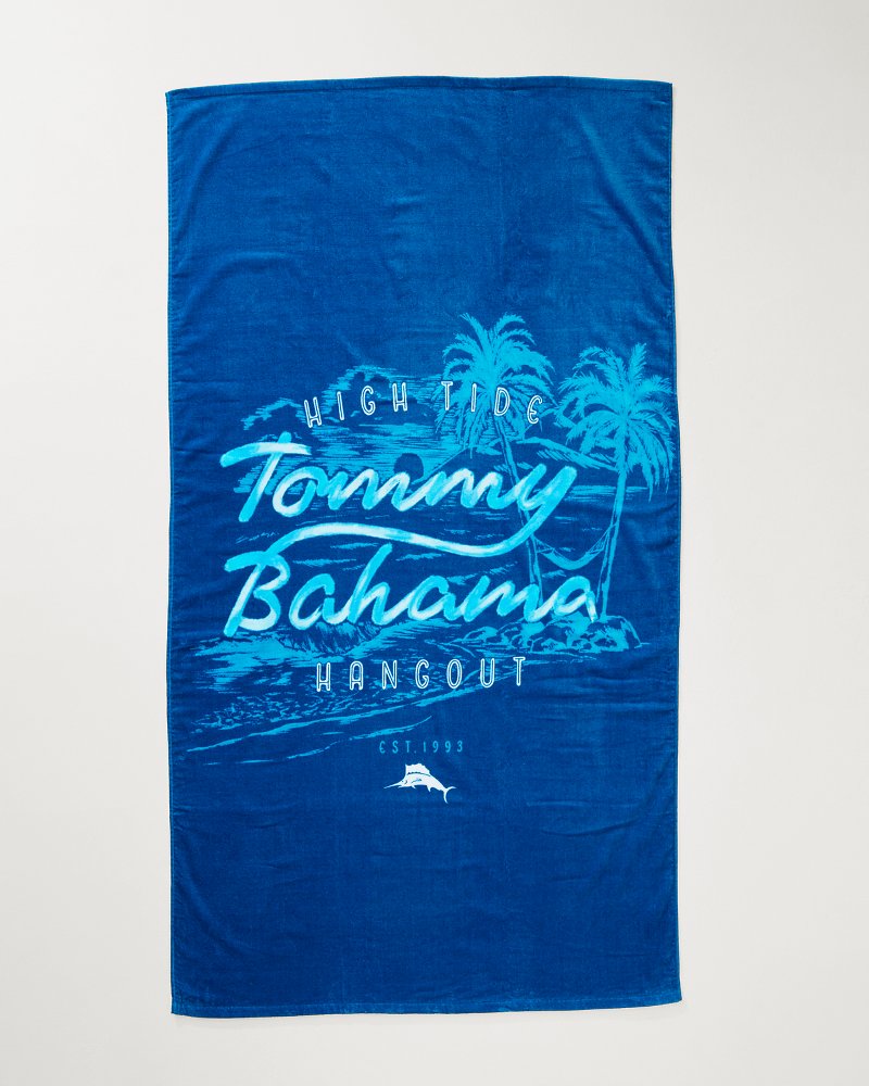 High Tide Hangout & Island Cays Blooms Beach Towels — Set of 2