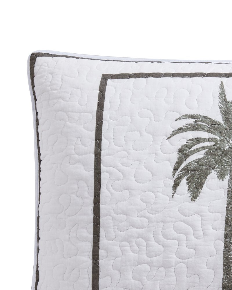 Palm Island King Quilted King Sham
