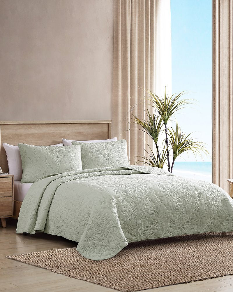 Solid Costa Sera 2-Piece King Quilted Sham Set