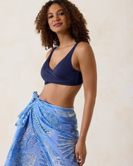 Pearl Underwire Wrap-Front Bikini Top