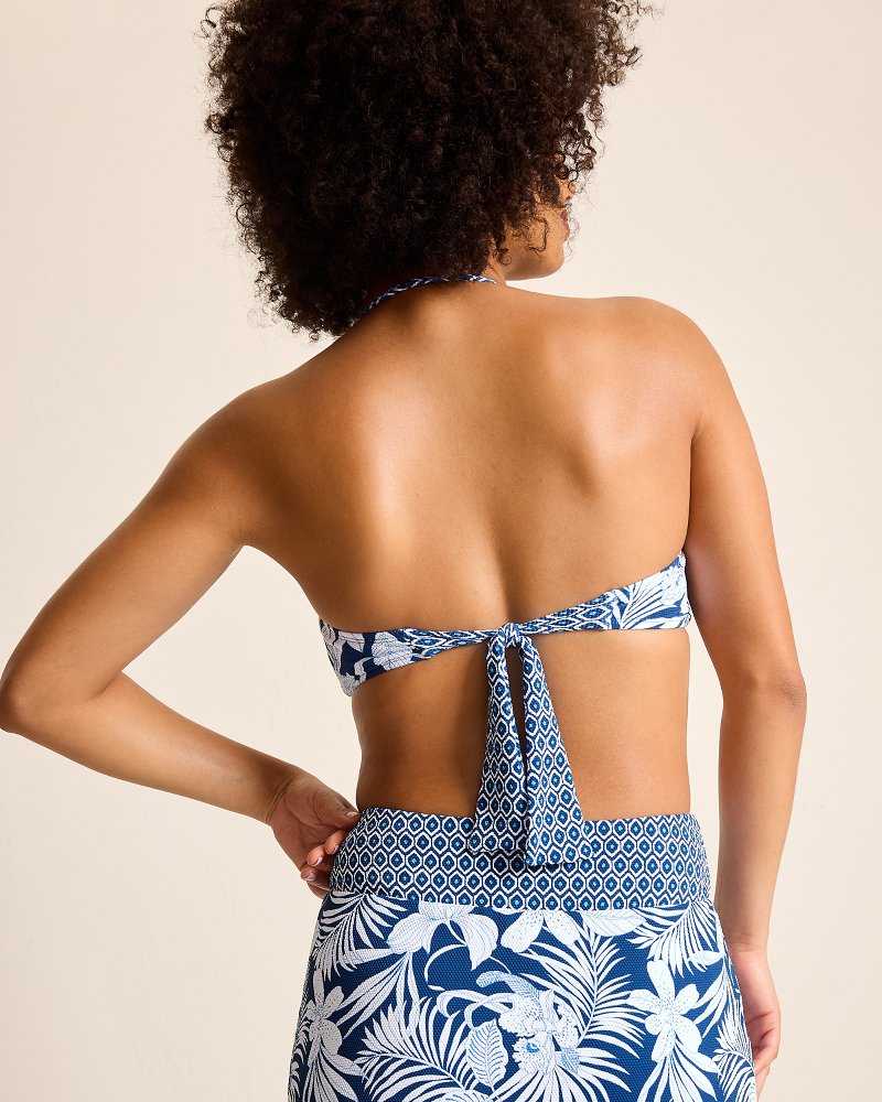 Island Cays Blooms Bandeau Bikini Top