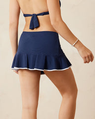 Island Cays Cabana Flounce Skirted Bikini Bottoms