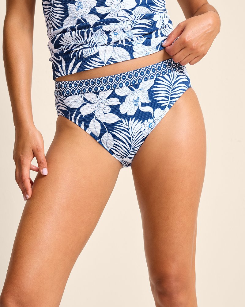 Island Cays Blooms High-Waist Bikini Bottoms