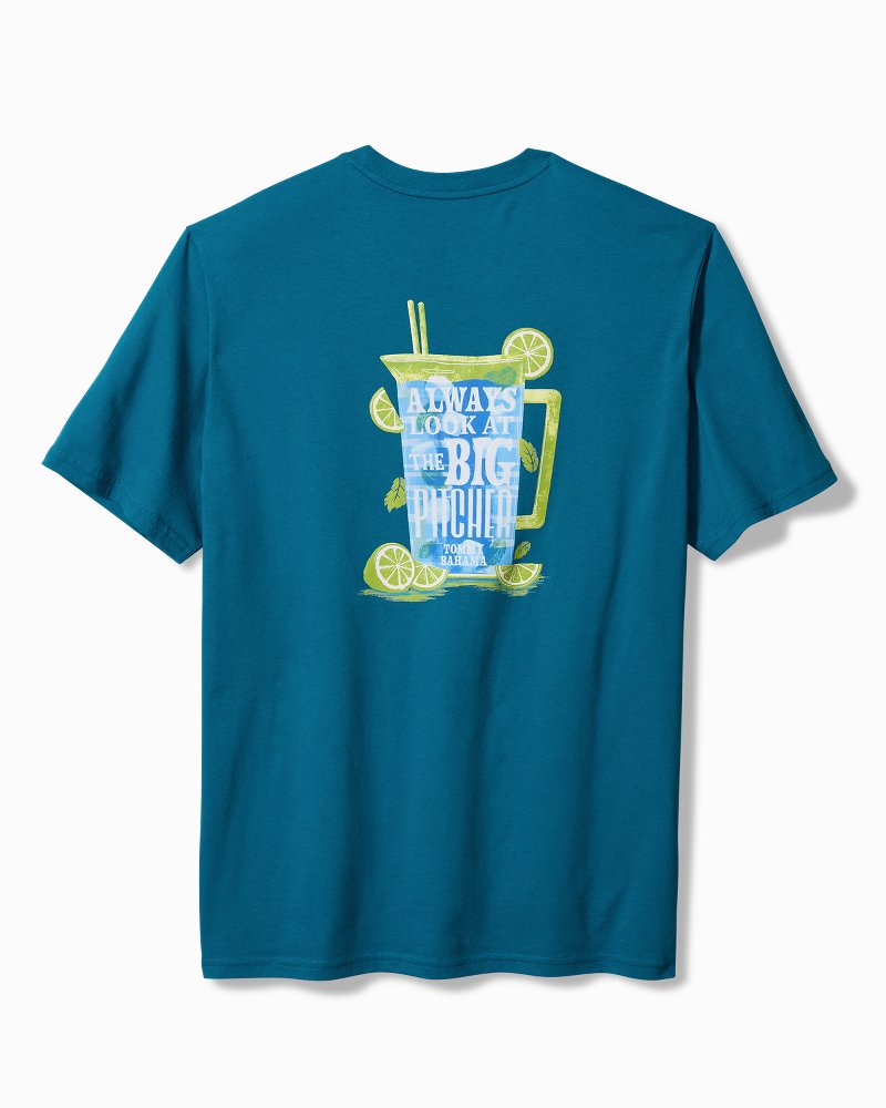 Always Look at the Big Pitcher Graphic T-Shirt