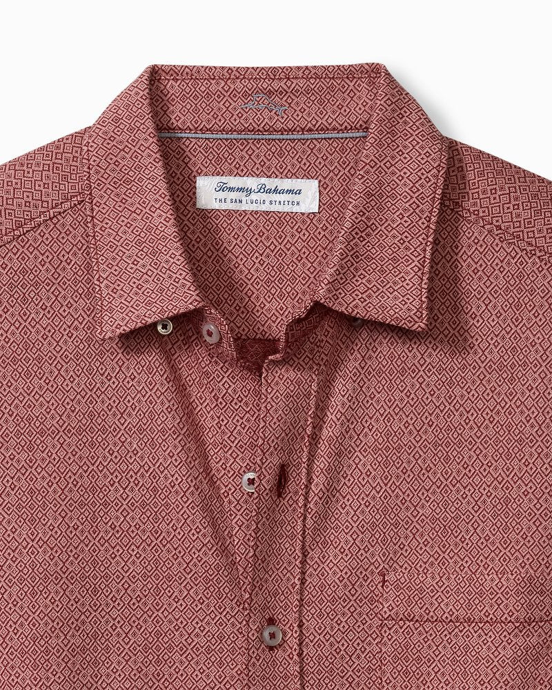 San Lucio Diamond Isles Knit Stretch Shirt