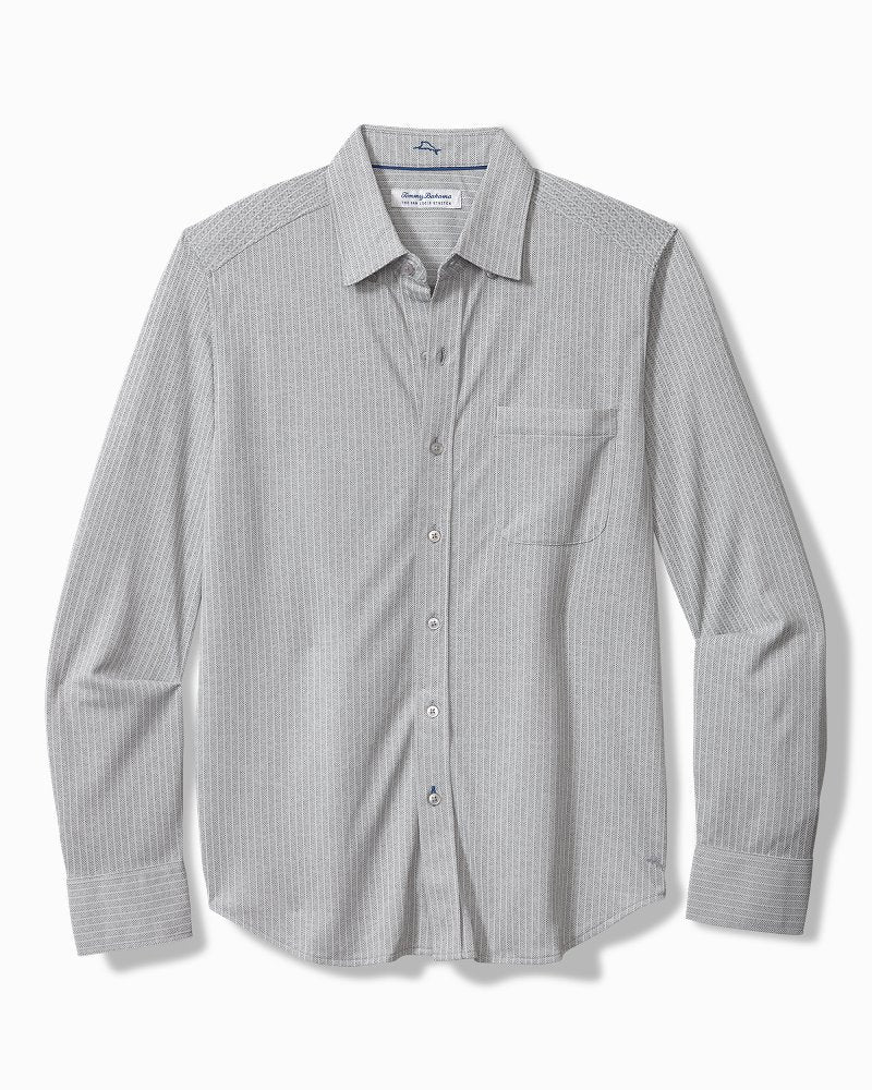 San Lucio Studio Stripe Knit Stretch Shirt